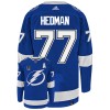Dresovi Tampa Bay Lightning Victor Hedman 77 Adidas Stanley Cup 2022 Plava Authentic - Muške